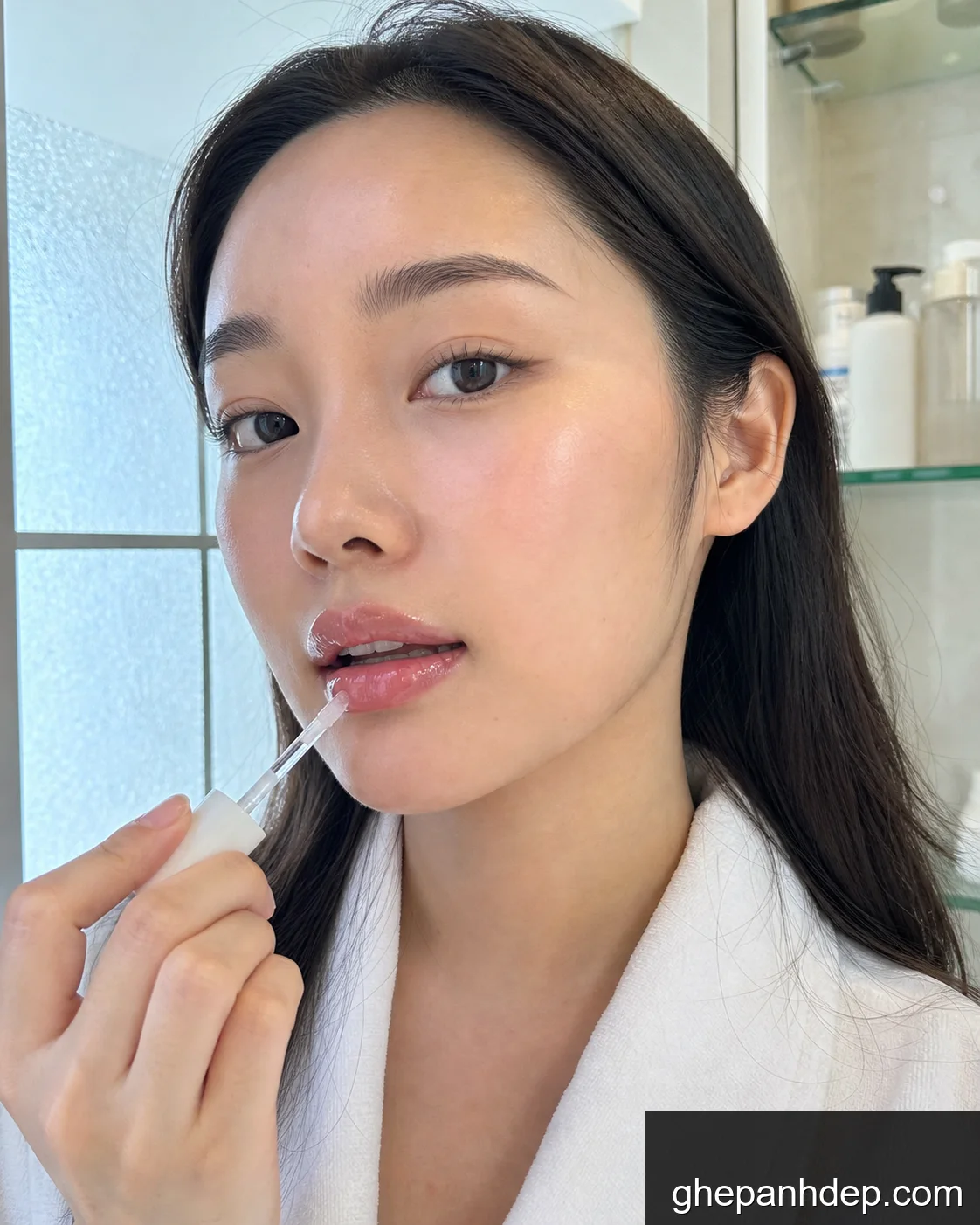 Ảnh beauty glossy lip clean - mẫu Ảnh beauty