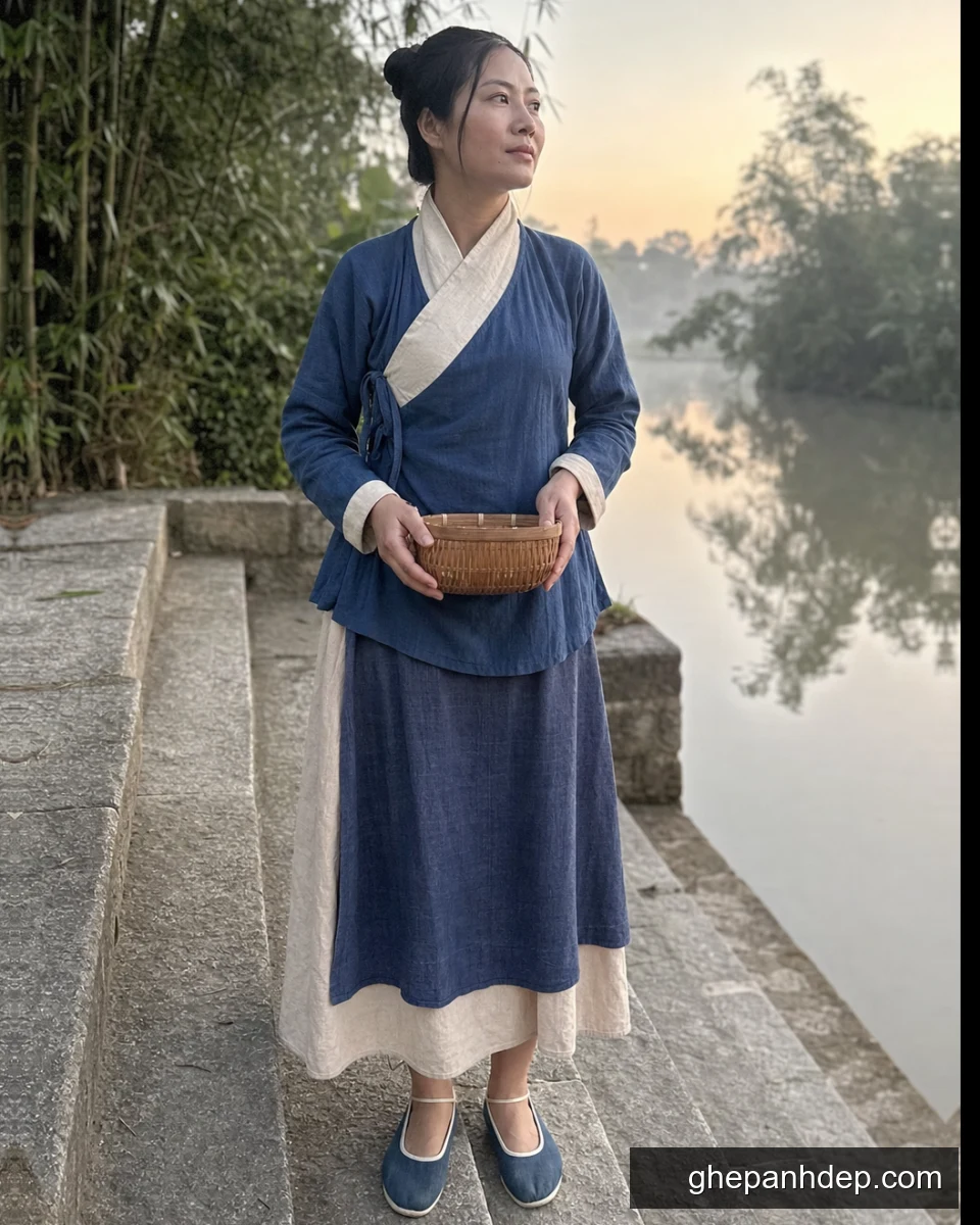 Ảnh cổ trang giao lĩnh bến nước - mẫu Ảnh cổ trang