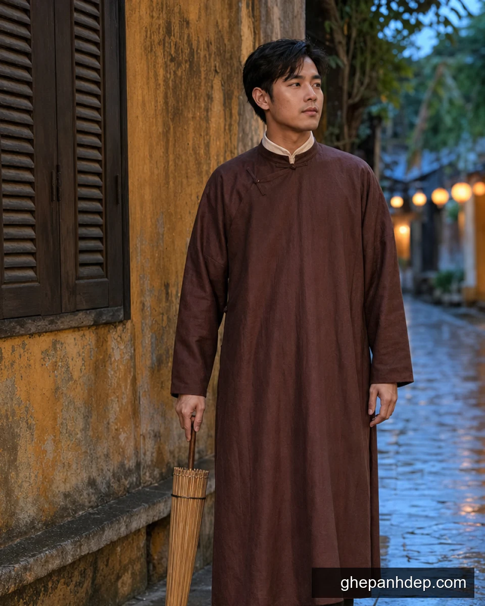 Ảnh cổ trang phố Hội sau mưa - mẫu Ảnh cổ trang