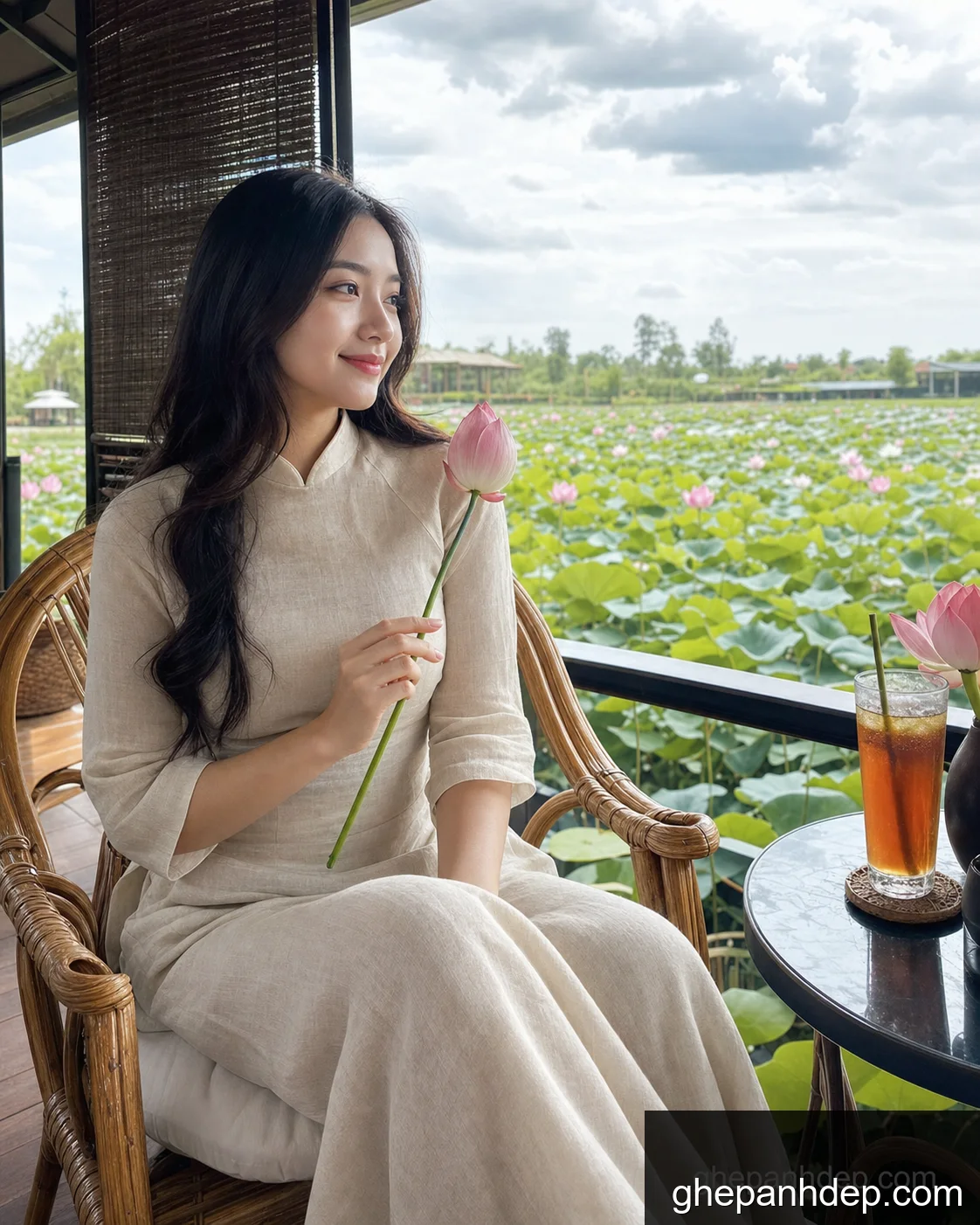 Ảnh lotus cafe lifestyle - Ảnh hoa sen