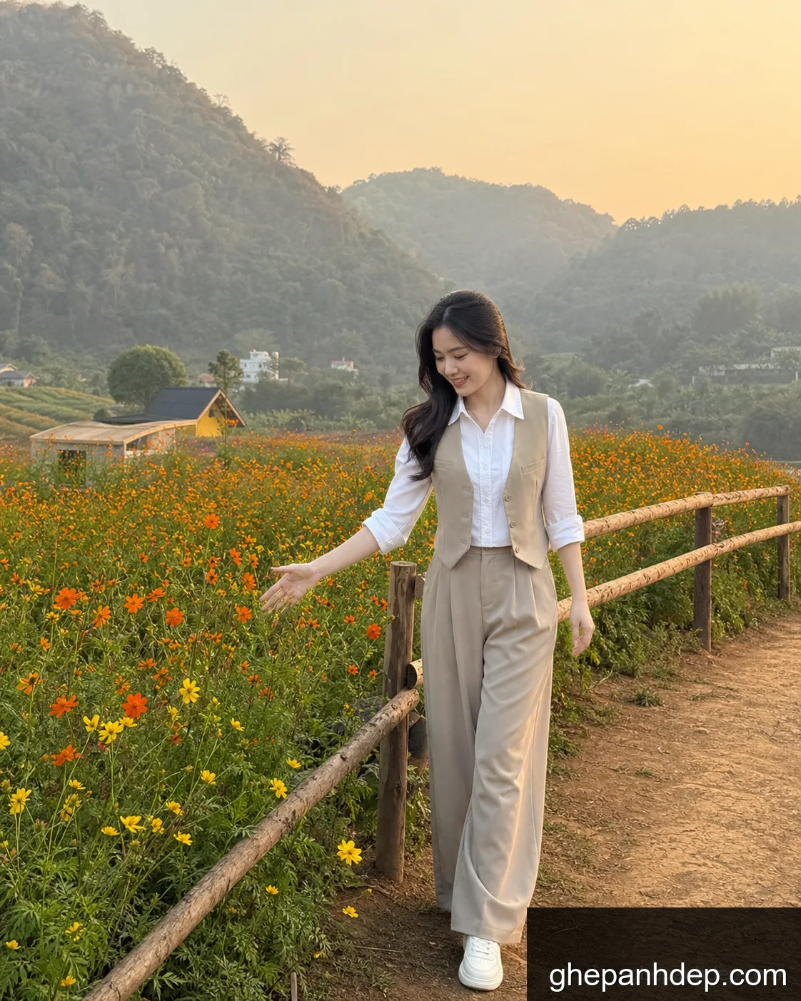 Ảnh Mộc Châu thung lũng hoa sunset - Ảnh Mộc Châu