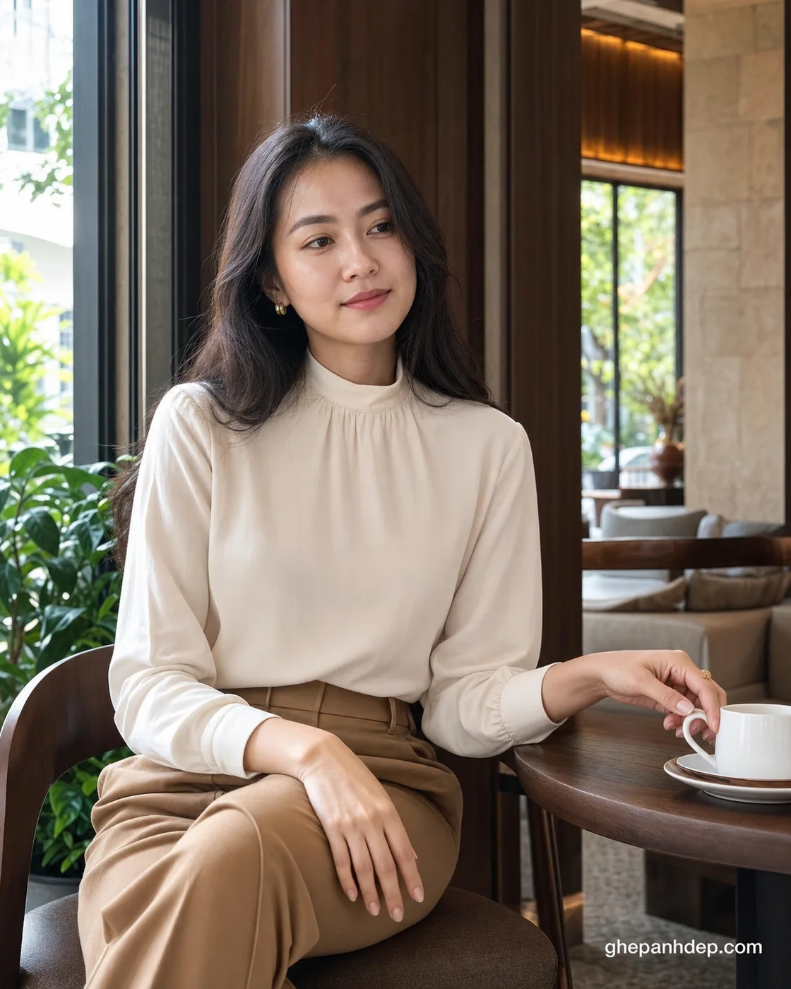 Ảnh phong cách quiet luxury cafe 2026 - Ảnh phong cách