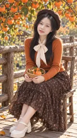 Ghép ảnh nàng thơ vườn hồng chín - ảnh tham khảo 1 cho ẢNH MÙA THU