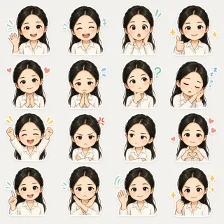 Tạo sticker từ ảnh cá nhân - Ghép ảnh theo mẫu