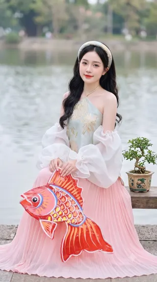 Concept với Cá Chép - Ảnh Trung thu