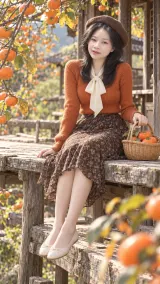 Ghép ảnh nàng thơ vườn hồng chín - ảnh tham khảo 8 cho ẢNH MÙA THU
