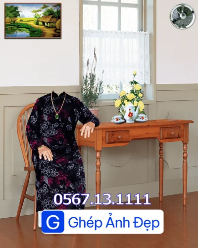 MẪU GHÉP ẢNH THỜ BÀN TRÀ CỤ ÔNG HOẶC CỤ BÀ – ĐẸP, TỰ NHIÊN & TRANG NGHIÊM - Ảnh 26