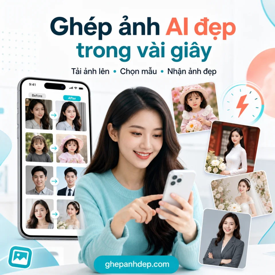 Ghép ảnh AI - AI online - Ghép ảnh AI