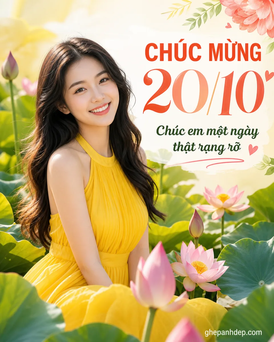 Tạo Thiệp 20/10 online - ảnh tham khảo 3 cho Thiệp 20/10