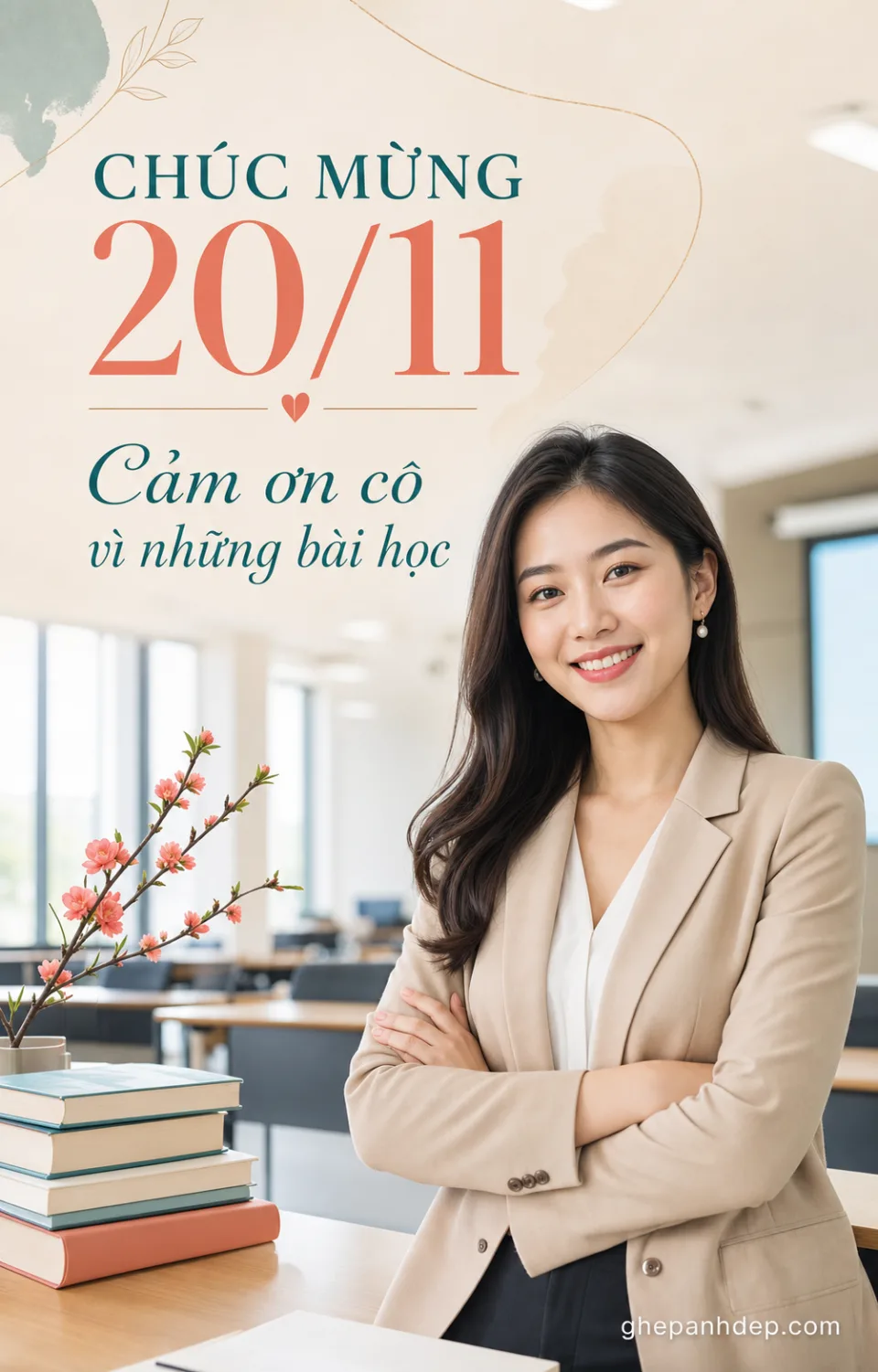 Tạo Thiệp 20/11 online - ảnh tham khảo 4 cho Thiệp 20/11