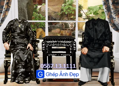 MẪU GHÉP ẢNH THỜ CỤ ÔNG VÀ CỤ BÀ BÀN TRÀ - Ảnh 6